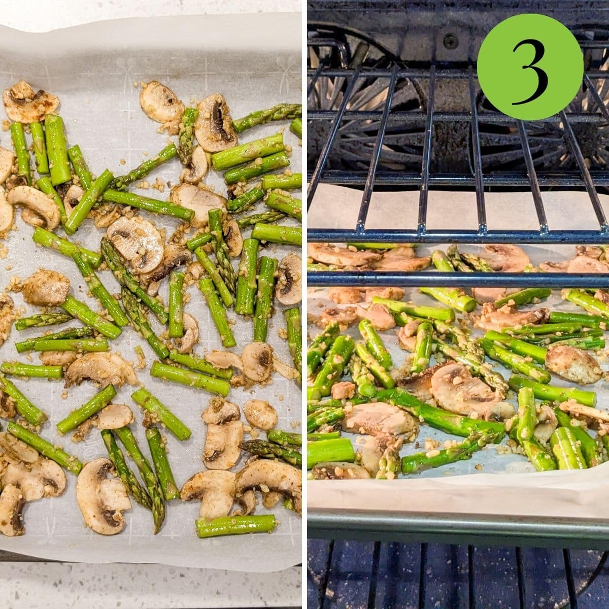 Step 3 of Roasted Asparagus and Mushrooms