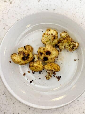 Plate of Cumin Roasted Cauliflower
