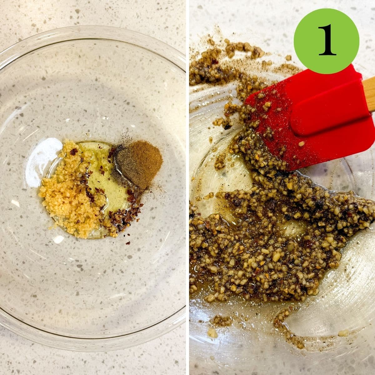 Step 1 of Cumin Roasted Cauliflower.
